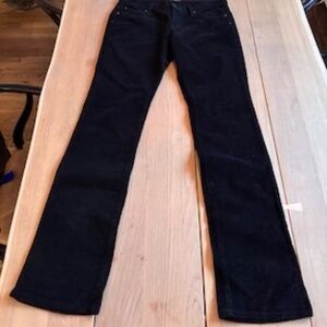 James Jeans Low Rise Black Corduroy Flare Pants